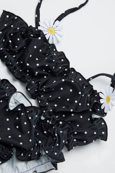 Girls’ Polka Dot Bikini Bralette and Bottoms