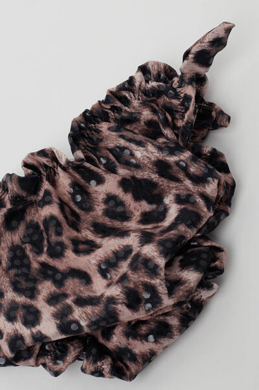 Girls’ Crinkled Bikini Bottoms with Ties