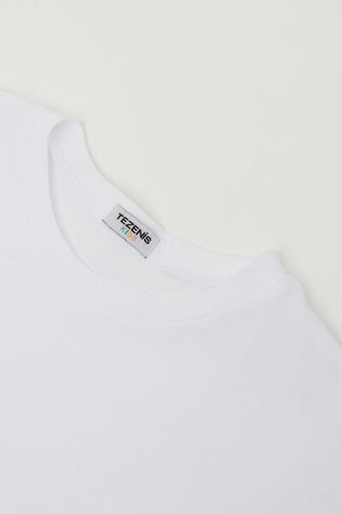 Girls’ Cotton T-Shirt with Kimono Sleeves