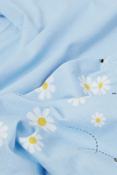 Girls’ Bee Print Short Cotton Pyjamas