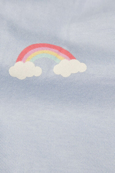 Girls’ Rainbow Print Short Cotton Pyjamas