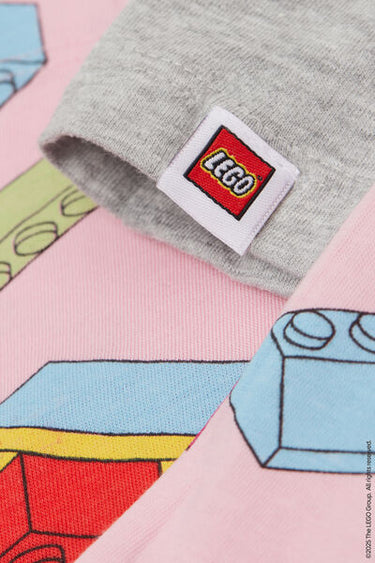 Girls’ Lego Print Long Cotton Pyjamas