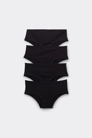 4 Pairs of Girls’ Basic Cotton Shorts