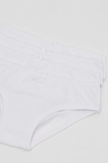 4 Pairs of Girls’ Basic Cotton Knickers