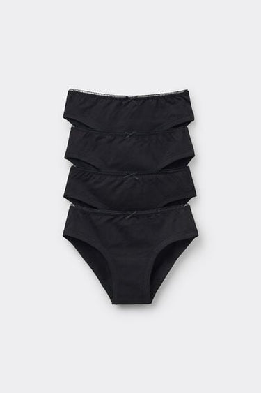 4 Pairs of Girls’ Basic Cotton Knickers