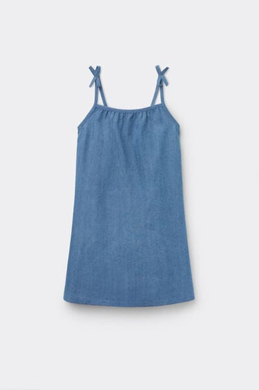 Girls’ Denim Canvas Dress