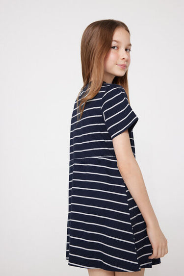 Girls’ Cotton Drawstring Dress