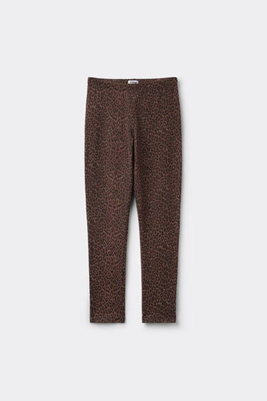 Girls’ Leggings in Printed Stretch Cotton