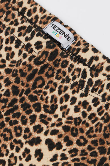 Girls’ Leggings in Printed Stretch Cotton