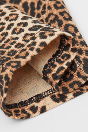 Girls’ Leggings in Printed Stretch Cotton
