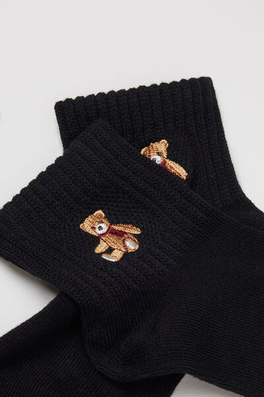 Girls’ Short Patterned Sport Socks