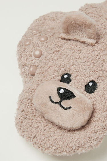 Girls’ Soft Appliqué Non-Slip Socks