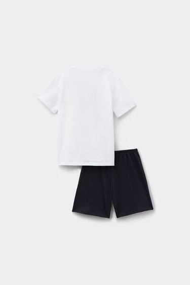 Boys’ Bear Print Short Cotton Pyjamas