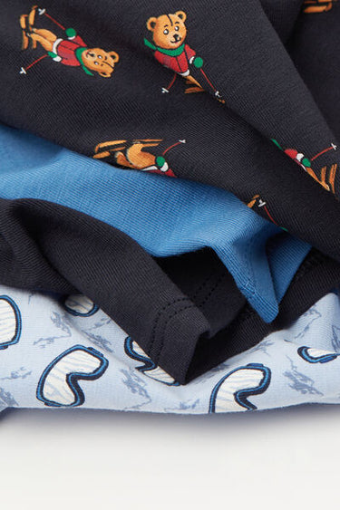 4 Pairs of Boys' Printed Cotton Boxers