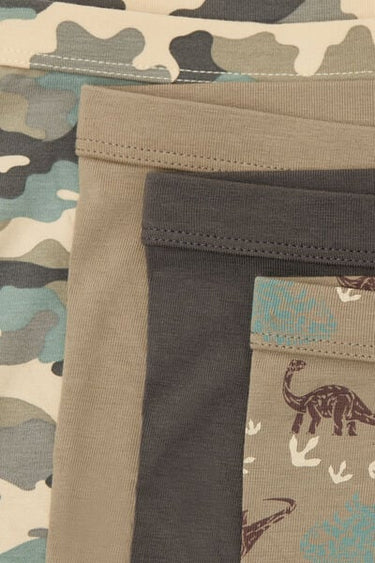 4 Pairs of Boys' Printed Cotton Boxers