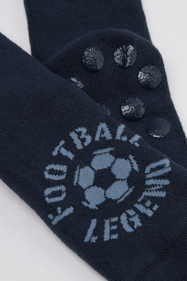 Boys' Short Non-Slip Patterned Socks