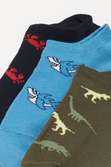 3 Pairs of Baby Patterned Cotton Socks