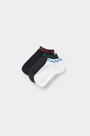 3 Pairs of Baby Patterned Cotton Socks
