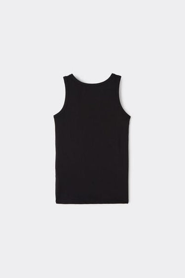 Unisex Kids' Basic Cotton Camisole with Wide Shoulder Straps