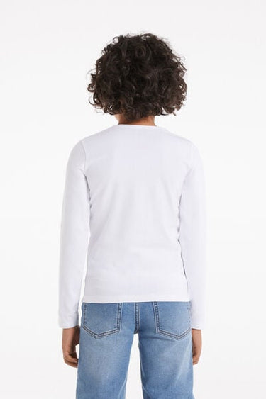 Kids’ Unisex Long-Sleeved Rounded Neck Thermal Cotton Top