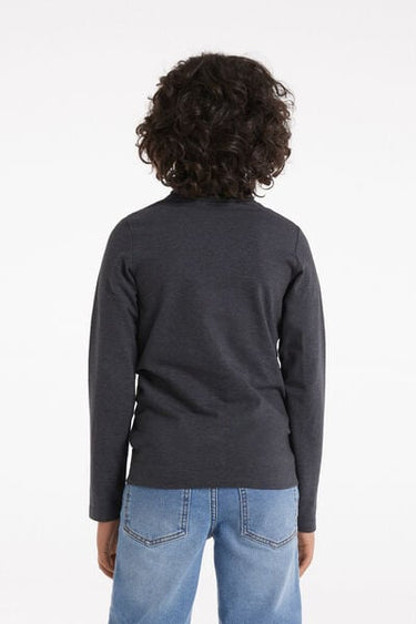 Kids’ Unisex Long-Sleeved Polo Neck Thermal Cotton Top