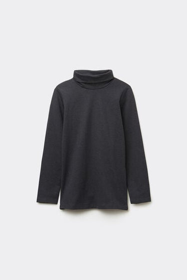Kids’ Unisex Long-Sleeved Polo Neck Thermal Cotton Top
