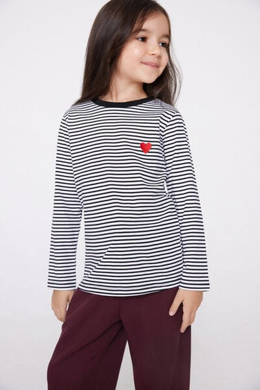 Unisex Kids' Printed Cotton Long Sleeve Top