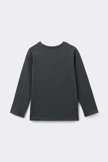 Unisex Kids' Printed Cotton Long Sleeve Top