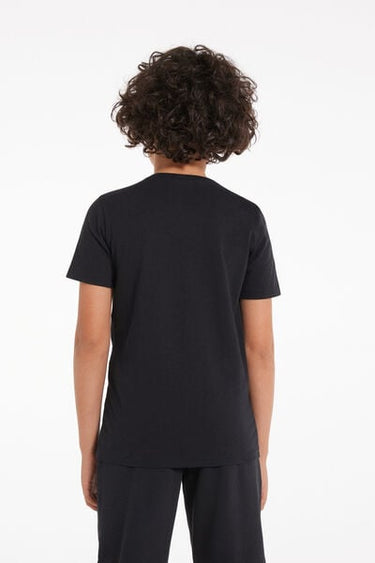 Unisex Kids’ 100% Cotton Basic T-shirt with Rounded Neck
