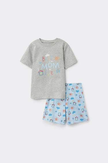 Unisex Kids’ Best Mom Short Cotton Pyjamas