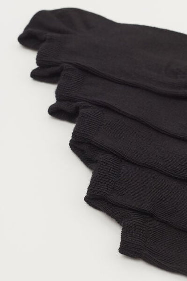 5 Pairs of Unisex Kids’ Cotton Trainer Socks