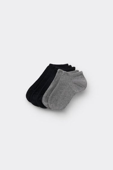 5 Pairs of Unisex Kids’ Cotton Trainer Socks
