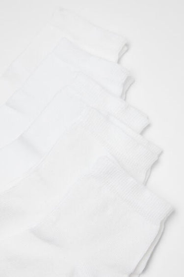 5 Pairs of Kids' Unisex Short Light Cotton Socks