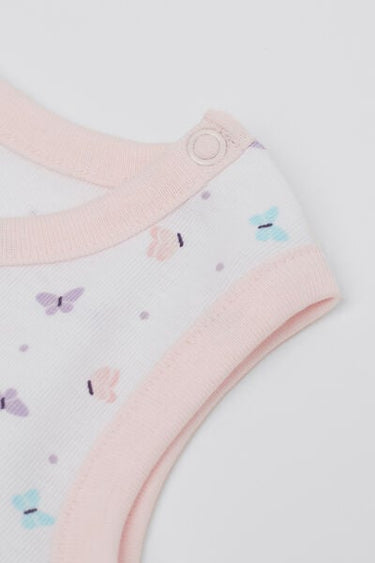 Baby Printed Pure Cotton Bodysuit with Wide Shoulder Straps