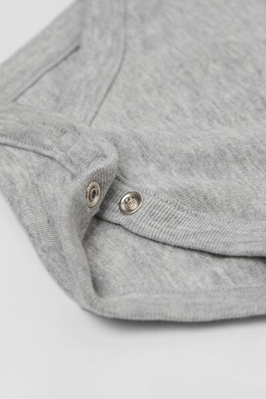 Baby Plain Pure Cotton Bodysuit with Short Sleeves